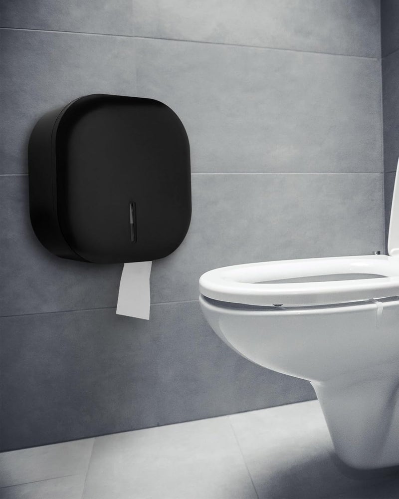 EnBath Jumbo Toilet Paper Dispenser - Commercial Toilet Paper Holder Wall Mount for Large 9-inch Rolls - Durable ABS: Waterproof and Scratch Resistant (Dispensador de Papel Higienico) by - Image 2